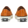1970s OrangeBitte Retro Turn Fur Low Top Stylish Canvas Shoes Orange