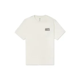 Alphabet Logo Printing Retro Casual Short Sleeve Cream Yellow