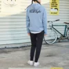 Alphabet Printing Sports Retro Blue