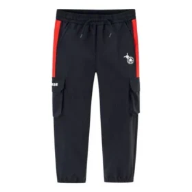 Casual Long Pants Asia Sizing “Black Red”
