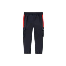 Casual Long Pants Asia Sizing “Black Red”