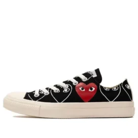CDG x Converse Chuck Taylor All Star Multi Heart Black “White Red”