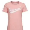 Center Front Logo T-Shirt Asia Sizing “Pink White”