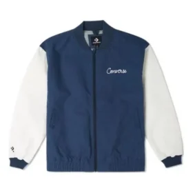 Chain Stitch Woven Jacket Asia Sizing “Blue White”