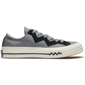 Chuck 1970s Leather Low Top Grey Black