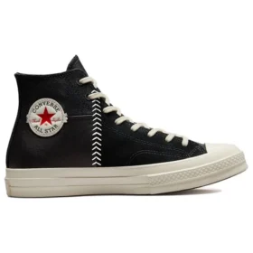 Chuck 70 Crafted Leather High “Black Egret”