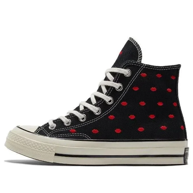 Chuck 70 Embroidered Lips High “Love Me – Black” Chuck 70 Embroidered Lips High “Love Me – Black”
