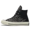 Chuck 70 High “Archival Glitter Flame – Black Egret”