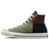 Chuck 70 High “Crafted Patchwork – Trolled Green Earth Brown”