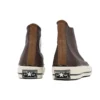 Chuck 70 Leather High “Colorblock – Dark Root Brown”