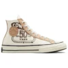 Chuck 70 Leather Overlay High “Egret Champagne Tan”