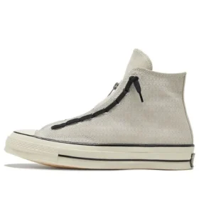 Chuck 70 Zip High “Egret Black”