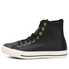 Chuck Taylor All Star “Black Leather Gold”