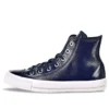 Chuck Taylor All Star Crinkled Patent Leather Hi “Midnight Navy”