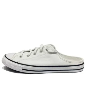 Chuck Taylor All Star Dainty Mule Slip “White”
