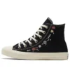 Chuck Taylor All Star High “Embroidered Floral – Black”