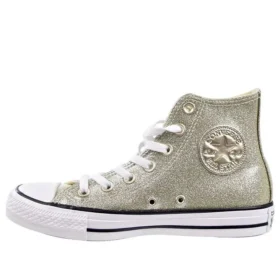 Chuck Taylor All Star High “Light Gold Glitters”