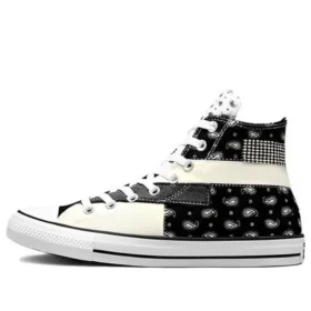 Chuck Taylor All Star High Top Hacked Patterns “Black Paisley”