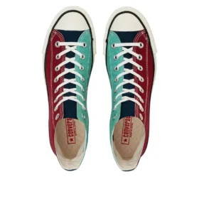 Chuck Taylor All Star J Hi “Maroon Dark Navy Mint”