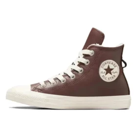 Chuck Taylor All Star Leather Faux Fur Lining “Dark Brown”
