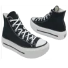 Chuck Taylor All Star Lift Double Stack Hi “Black White”