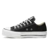 Chuck Taylor All Star Lift Glitter Low Top Thick Sole “Black White”