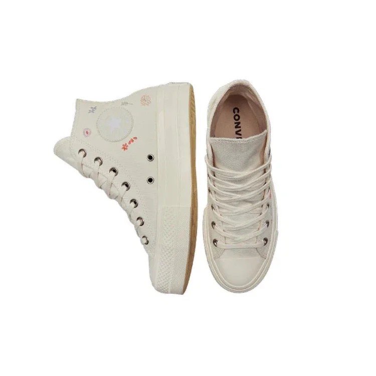 Chuck Taylor All Star Lift Platform “Embroidered Floral – Egret” Chuck Taylor All Star Lift Platform “Embroidered Floral – Egret”