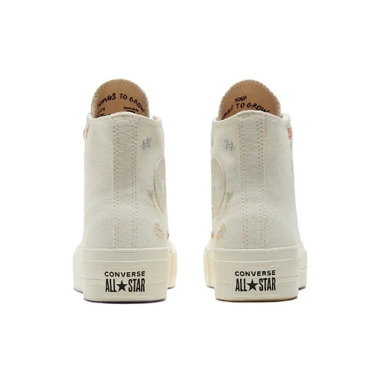 Chuck Taylor All Star Lift Platform “Embroidered Floral – Egret” Chuck Taylor All Star Lift Platform “Embroidered Floral – Egret”