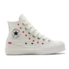 Chuck Taylor All Star Lift Platform High “Embroidered Hearts – White”