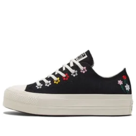 Chuck Taylor All Star Lift Platform Low “Floral Embroidery”