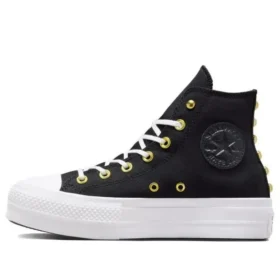 Chuck Taylor All Star Lift Platform Star Studded “Black White Gold” Chuck Taylor All Star Lift Platform Star Studded “Black White Gold”