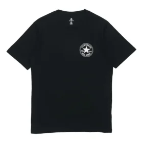 Chuck Taylor All Star Logo Printing Round Neck Sports Short Sleeve “Black”