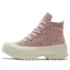Chuck Taylor All Star Lugged 2.0 High “Striped Knit – Stone Mauve”