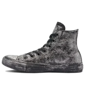 Chuck Taylor All Star Luxe Leather “Black Gray Silver”
