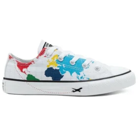 Chuck Taylor All Star World Map “White Blue Red”