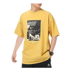 Chuck Taylor Washed Archive Basketball T-Shirt Asia Sizing “Yellow”