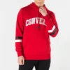 Collegiate Text Pullover Hoodie Asia Sizing “Red”
