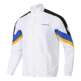 Color Block Track Jacket Asia Sizing “White”