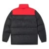 Colorblock Down Jacket Asia Sizing “Black Red”