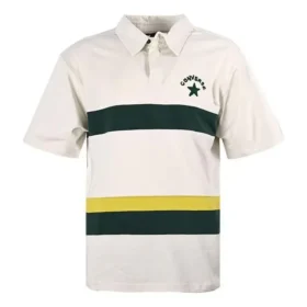 Colorblock Logo Polo Shirt Asia Sizing “White Dark Green”