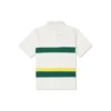 Colorblock Logo Polo Shirt Asia Sizing “White Green”