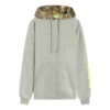 Contrast Printed Hoodie Asia Sizing “Grey”