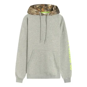 Contrast Printed Hoodie Asia Sizing “Grey”