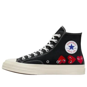 Converse x COMME des GARCONS PLAY Chuck 70 Hi “Multi-Heart Black”