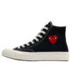 Converse x Comme des Garcons PLAY Chuck 70 Hi “Single Heart Black”