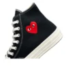 Converse x Comme des Garcons PLAY Chuck 70 Hi “Single Heart Black”