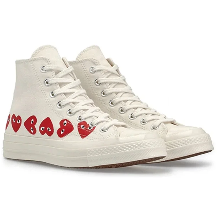 Converse x COMME des GARCONS PLAY Chuck 70 Hi Top “Multi Heart” Converse x COMME des GARCONS PLAY Chuck 70 Hi Top “Multi Heart”
