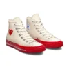 Converse x COMME des GARCONS PLAY Chuck 70 High “Pristine Red”