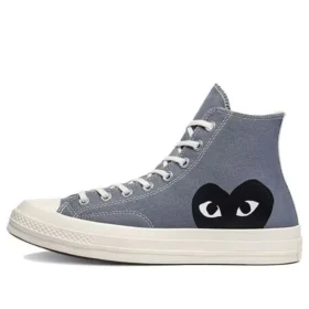Converse x COMME des GARCONS PLAY Chuck 70 High “Steel Grey”