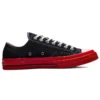 Converse x COMME des GARCONS PLAY Chuck 70 Low “Black Red”
